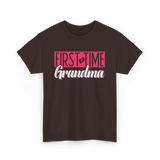 First Time Grandma T-Shirt - Dark Chocolate