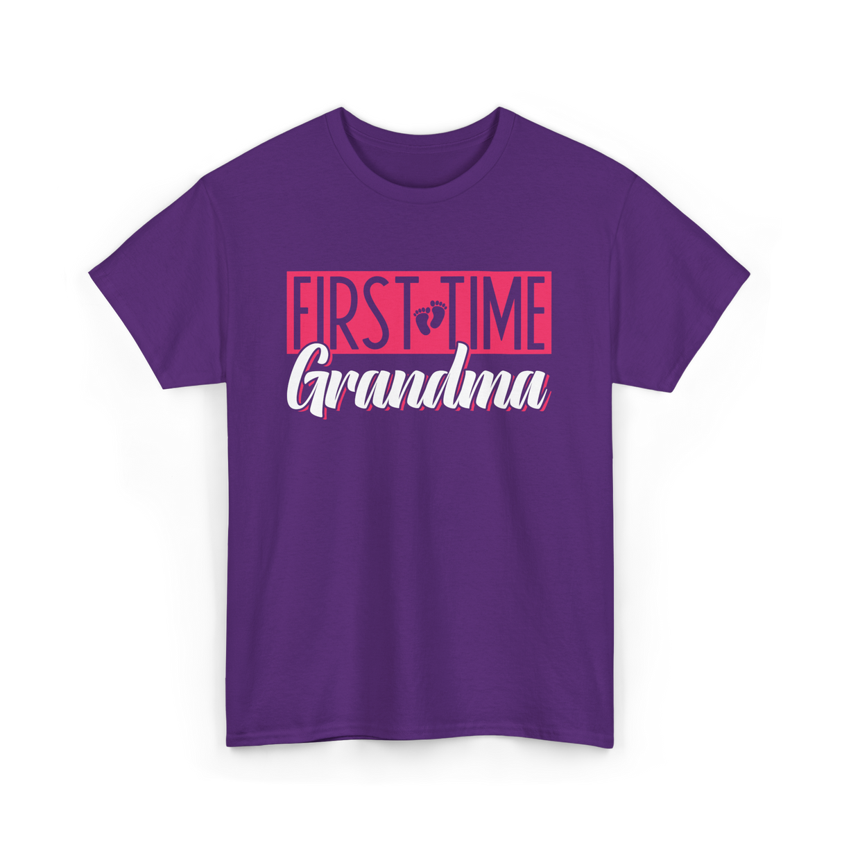 First Time Grandma T-Shirt - Purple