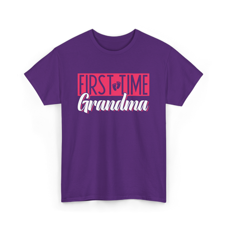 First Time Grandma T-Shirt - Purple