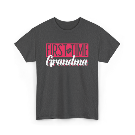 First Time Grandma T-Shirt - Dark Heather