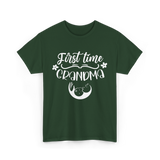 First Time Grandma T-Shirt - Forest Green