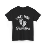 First Time Grandpa Grandparent T-Shirt - Black