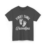 First Time Grandpa Grandparent T-Shirt - Dark Heather