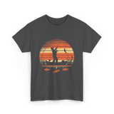 Fisherman Sunset Fishing T-Shirt - Dark Heather