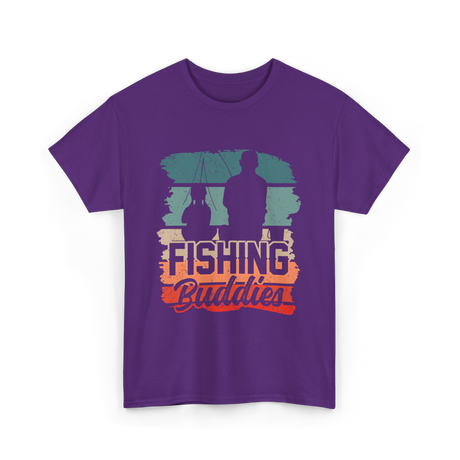 Fishing Buddies Fisherman Angler T-Shirt - Purple