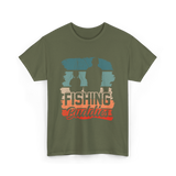 Fishing Buddies Fisherman Angler T-Shirt - Military Green