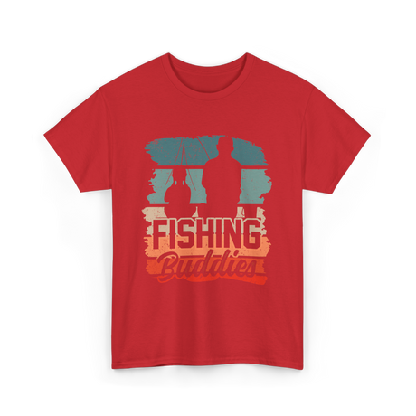 Fishing Buddies Fisherman Angler T-Shirt - Red