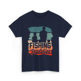 Fishing Buddies Fisherman Angler T-Shirt - Navy