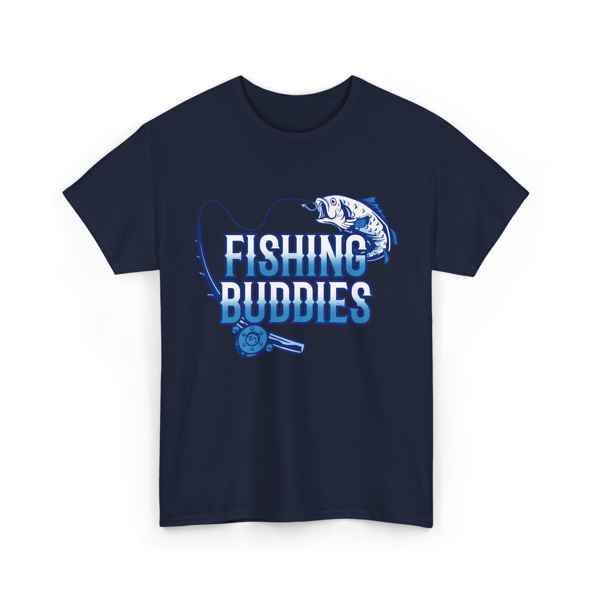 Fishing Buddies Fisherman Buddy T-Shirt - Navy