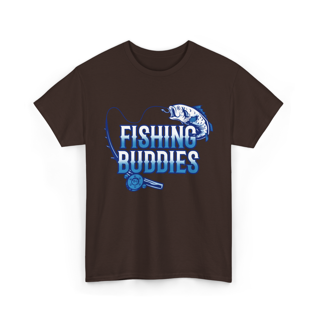 Fishing Buddies Fisherman Buddy T-Shirt - Dark Chocolate