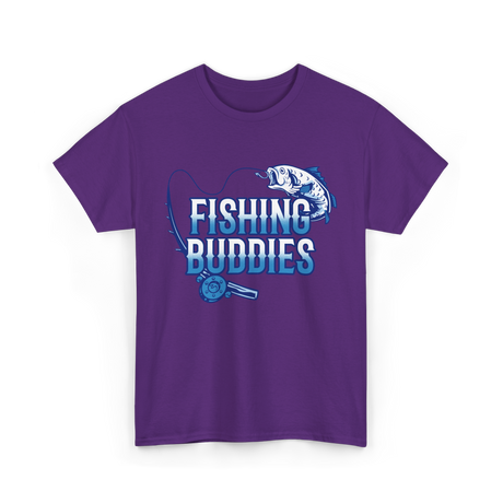 Fishing Buddies Fisherman Buddy T-Shirt - Purple