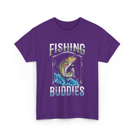 Fishing Buddies Fishing T-Shirt - Purple