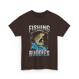 Fishing Buddies Fishing T-Shirt - Dark Chocolate