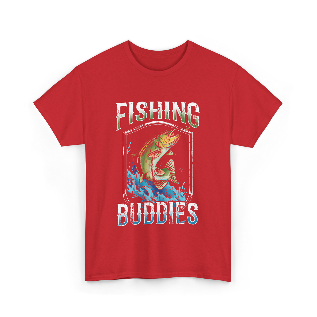 Fishing Buddies Fishing T-Shirt - Red