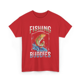 Fishing Buddies Fishing T-Shirt - Red