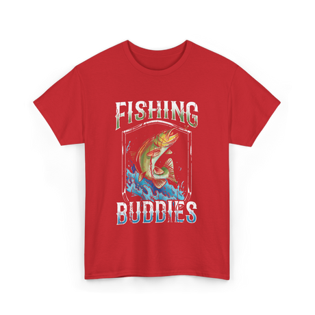 Fishing Buddies Fishing T-Shirt - Red