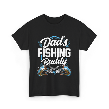 Fishing Buddy Fisherman Dad T-Shirt - Black