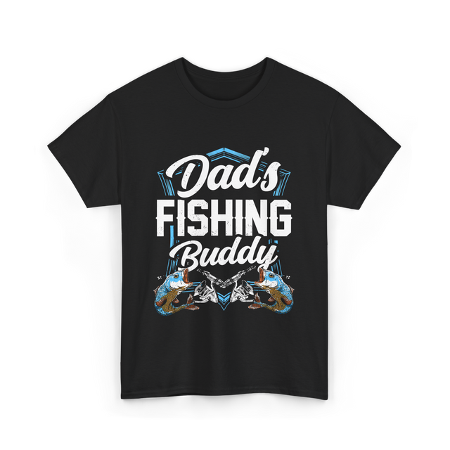 Fishing Buddy Fisherman Dad T-Shirt - Black