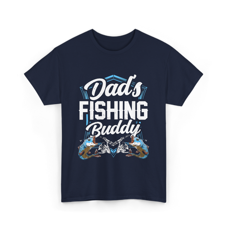 Fishing Buddy Fisherman Dad T-Shirt - Navy