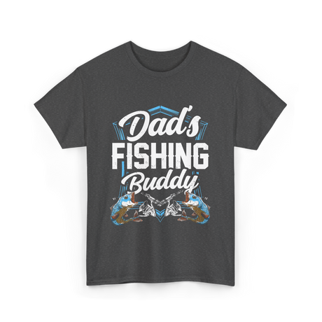 Fishing Buddy Fisherman Dad T-Shirt - Dark Heather