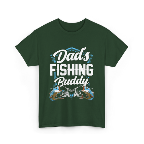 Fishing Buddy Fisherman Dad T-Shirt - Forest Green