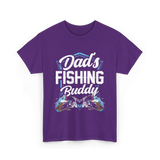 Fishing Buddy Fisherman Dad T-Shirt - Purple