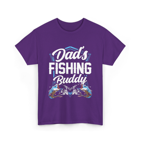 Fishing Buddy Fisherman Dad T-Shirt - Purple