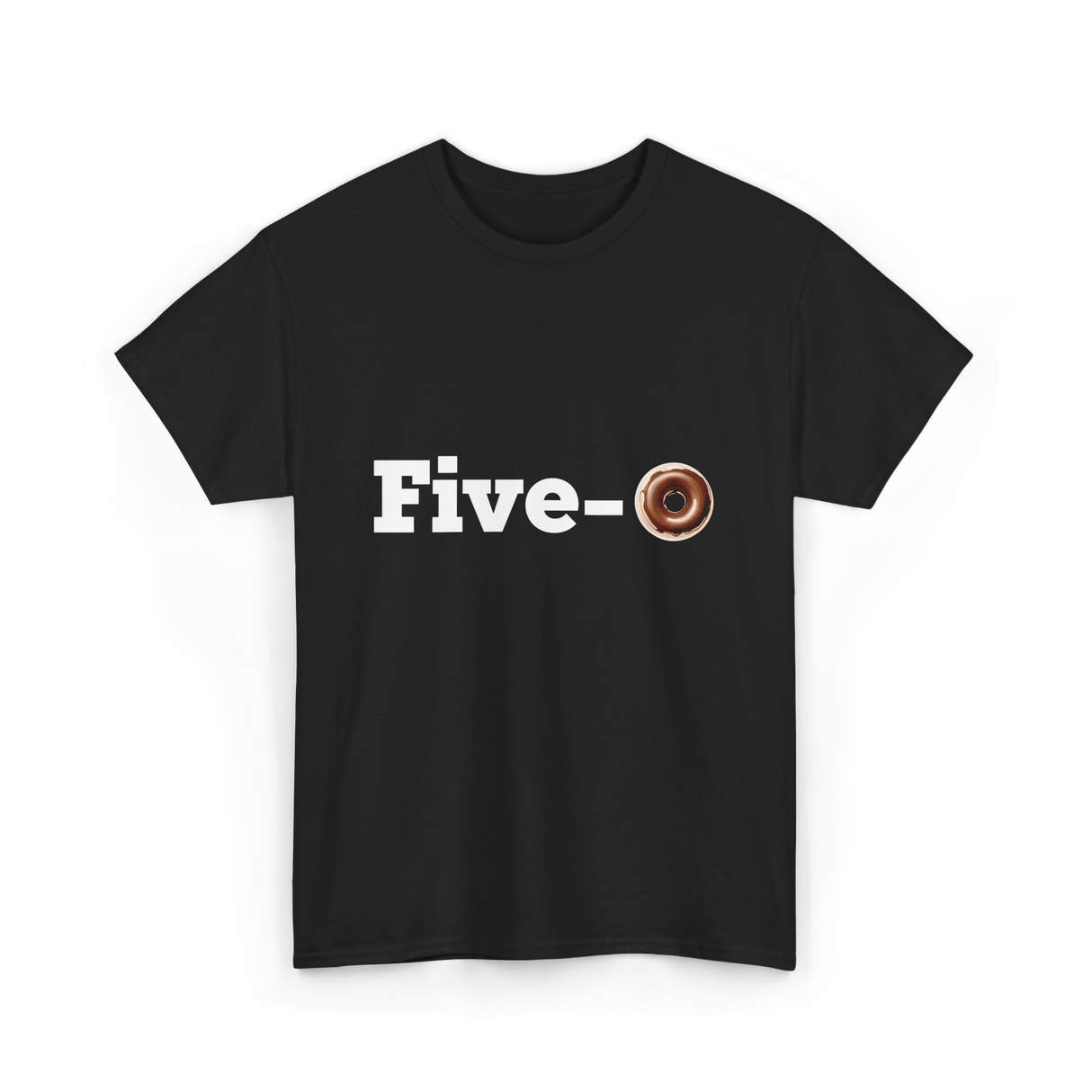 Five O Donut Police T-Shirt - Black