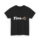 Five O Donut Police T-Shirt - Black