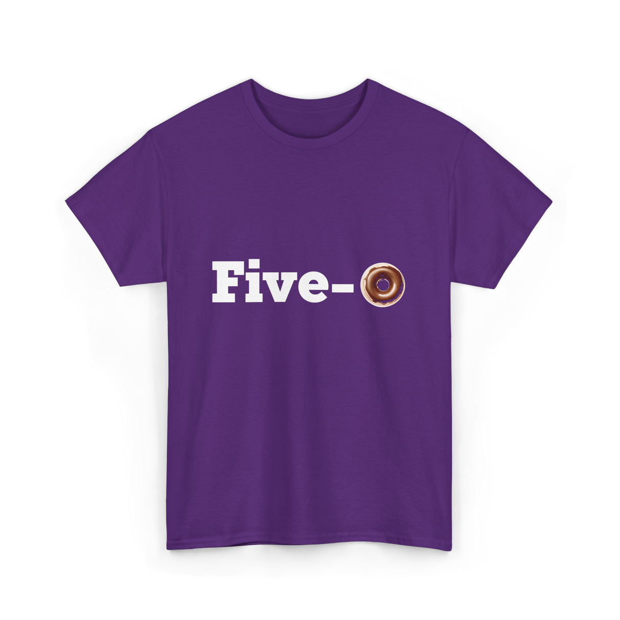 Five O Donut Police T-Shirt - Purple