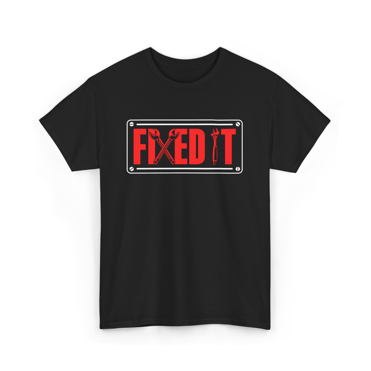 Fixed It Handyman Repair T-Shirt - Black