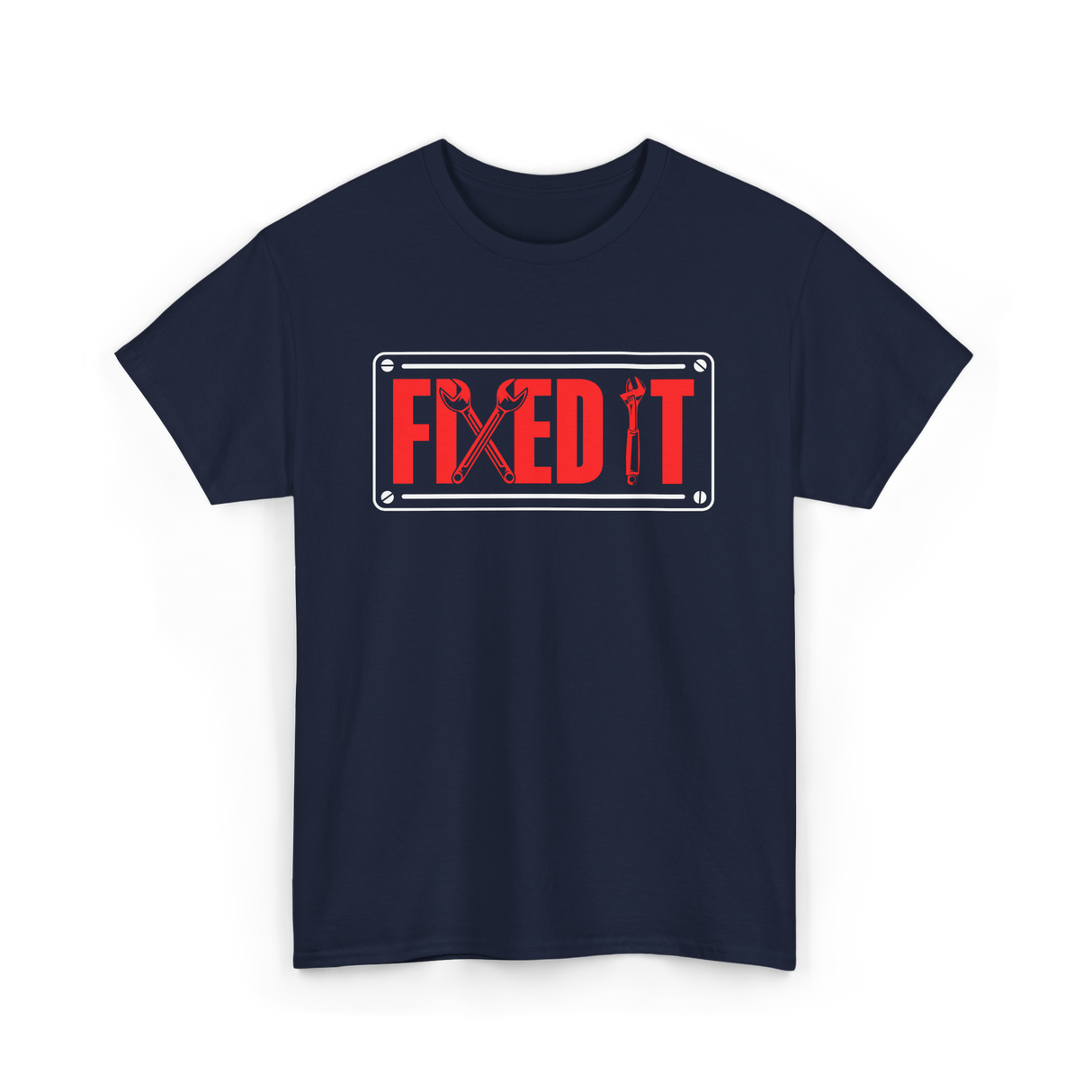 Fixed It Handyman Repair T-Shirt - Navy