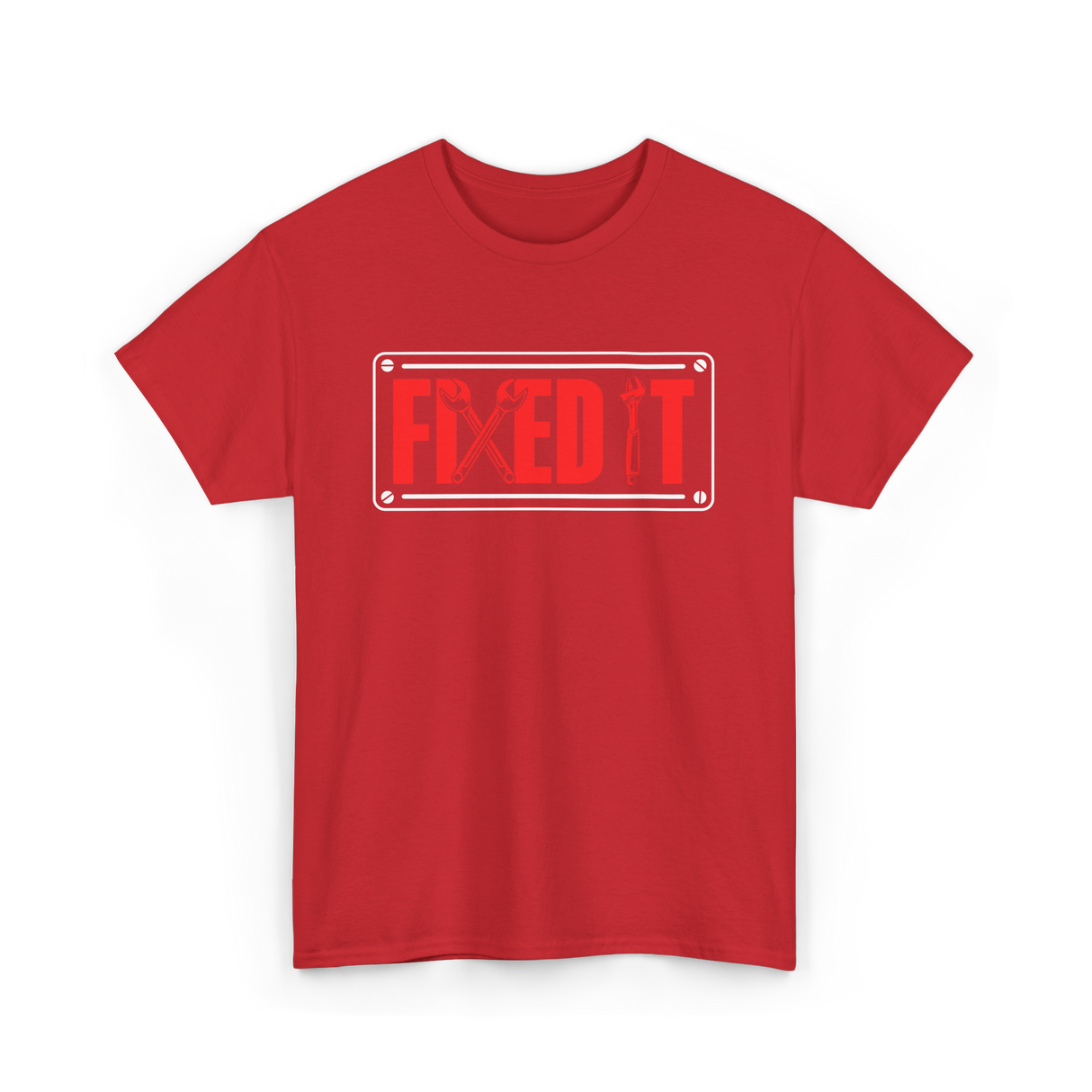 Fixed It Handyman Repair T-Shirt - Red