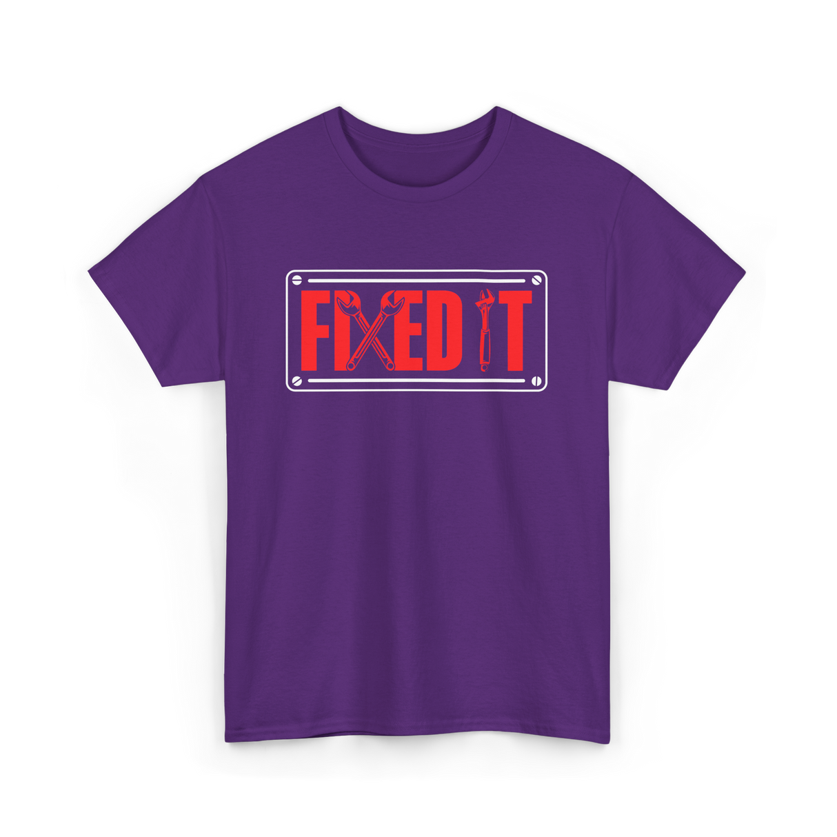 Fixed It Handyman Repair T-Shirt - Purple