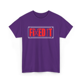 Fixed It Handyman Repair T-Shirt - Purple