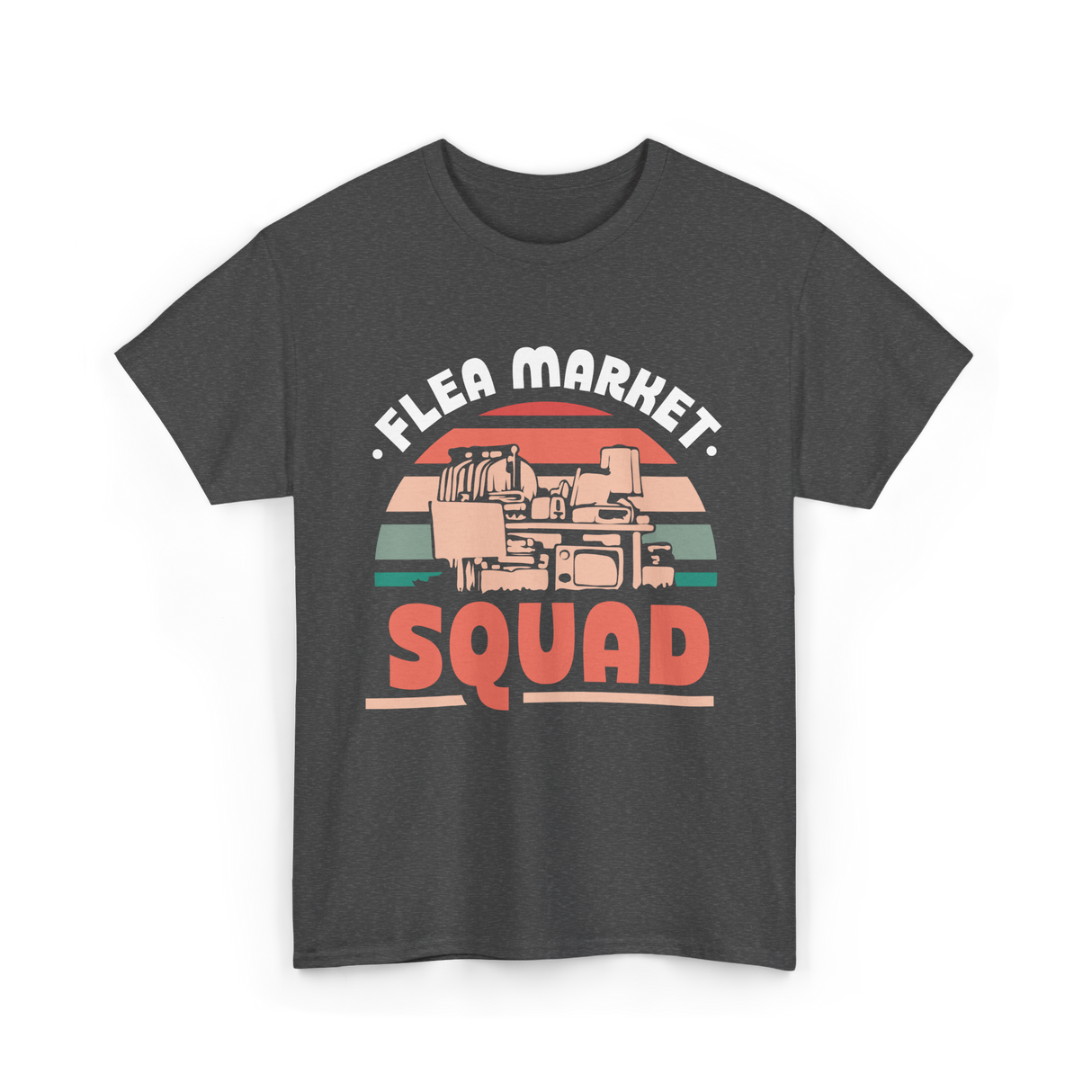 Flea Market Squad Antique Market T-Shirt - Dark Heather