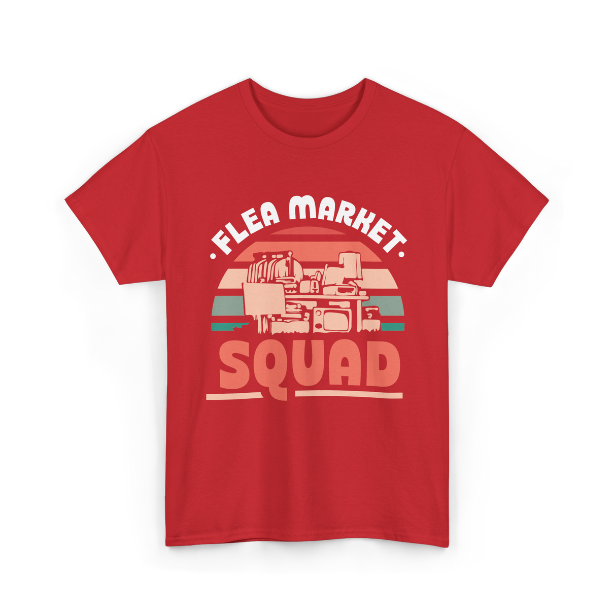 Flea Market Squad Antique Market T-Shirt - Red