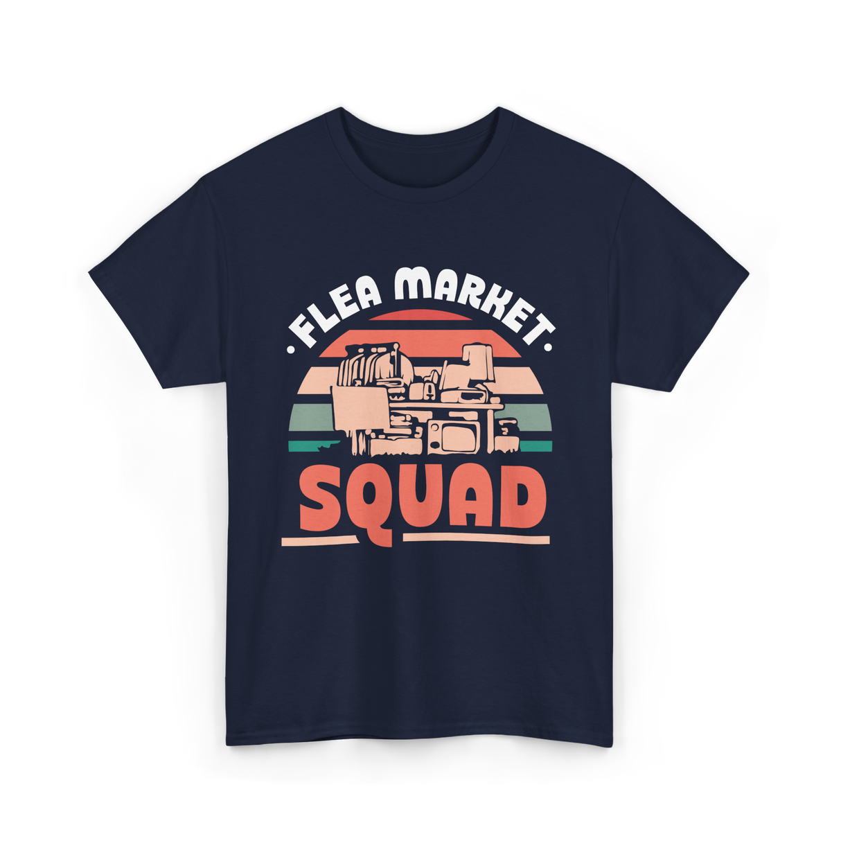 Flea Market Squad Antique Market T-Shirt - Navy