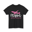 Flight Attendant Aviation Crew T-Shirt - Black