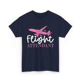 Flight Attendant Aviation Crew T-Shirt - Navy