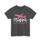 Flight Attendant Aviation Crew T-Shirt - Dark Heather