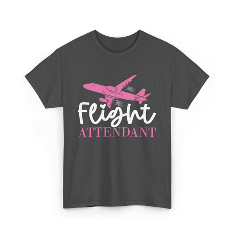 Flight Attendant Aviation Crew T-Shirt - Dark Heather