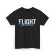 Flight Attendant Aviation Travel T-Shirt - Black