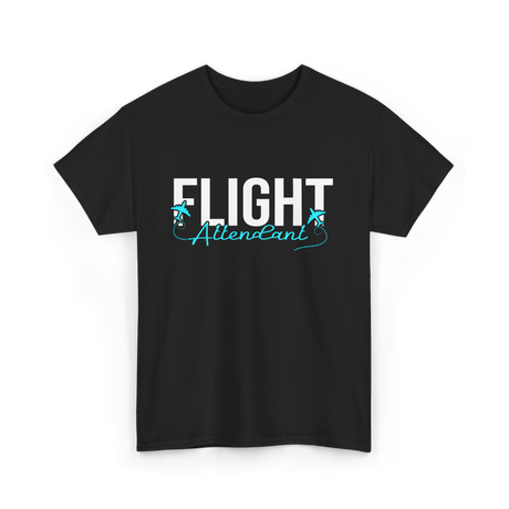 Flight Attendant Aviation Travel T-Shirt - Black