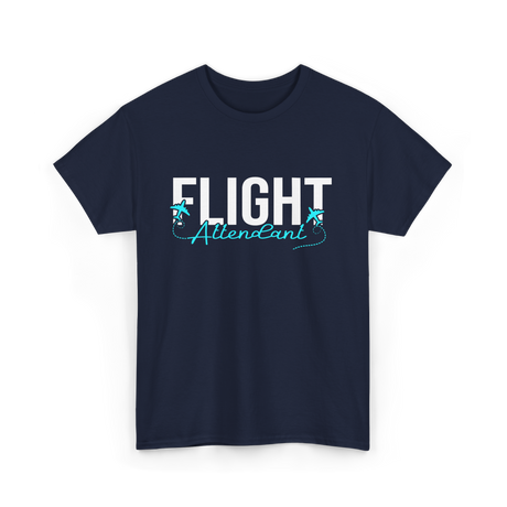 Flight Attendant Aviation Travel T-Shirt - Navy