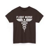 Flight Nurse Medic Healthcare T-Shirt - Dark Chocolate