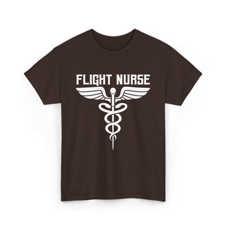 Flight Nurse Medic Healthcare T-Shirt - Dark Chocolate