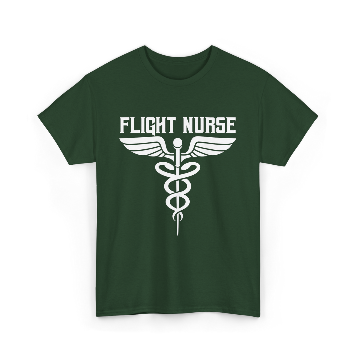 Flight Nurse Medic Healthcare T-Shirt - Forest Green