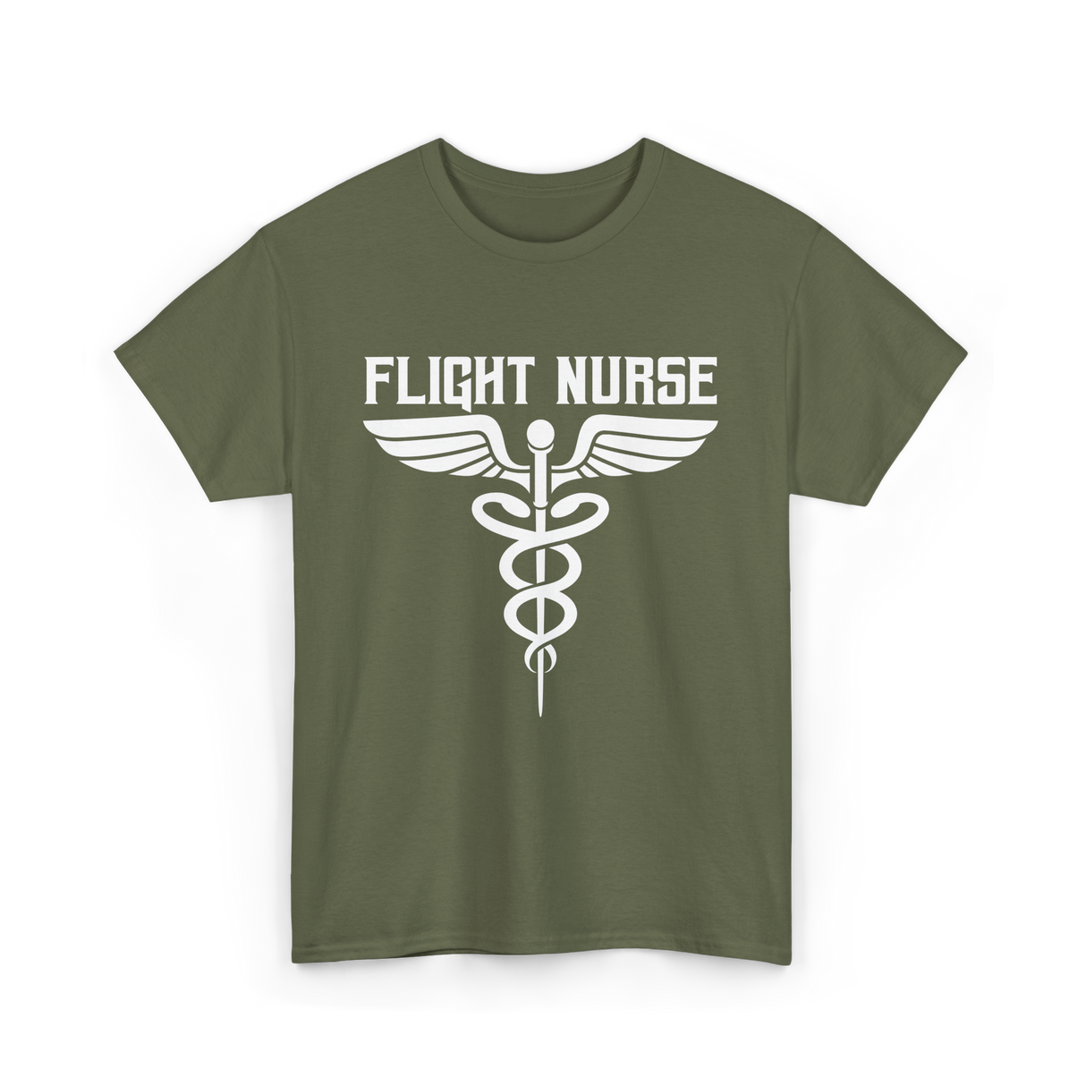 Flight Nurse Medic Healthcare T-Shirt - Military Green