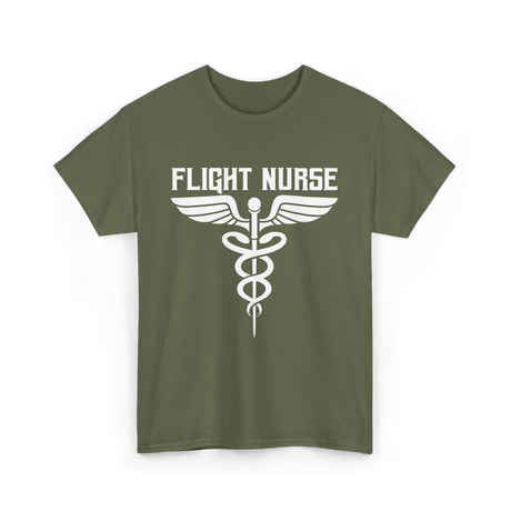 Flight Nurse Medic Healthcare T-Shirt - Military Green